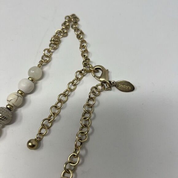 CHICO'S LONG BEADED MULTI-COLOR Multi-STRAND NECKLACE Seed Beads, mixed Media - Picture 7 of 8